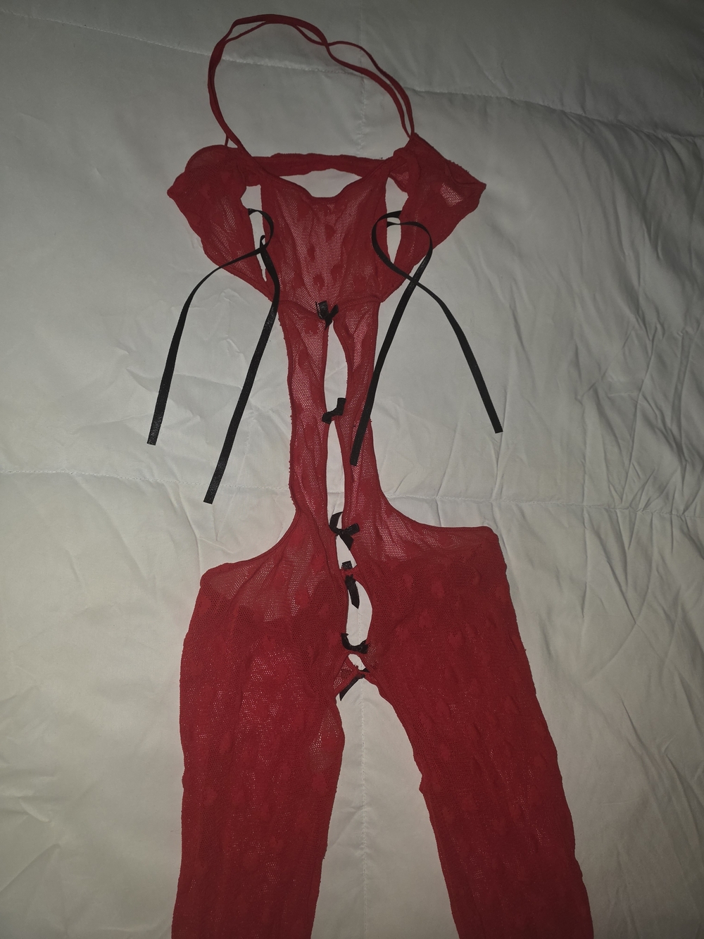 Lace Sheer Cutout Bodystocking Lingerie